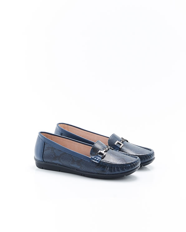 Mocassins boucle fantaisie esprit reptile