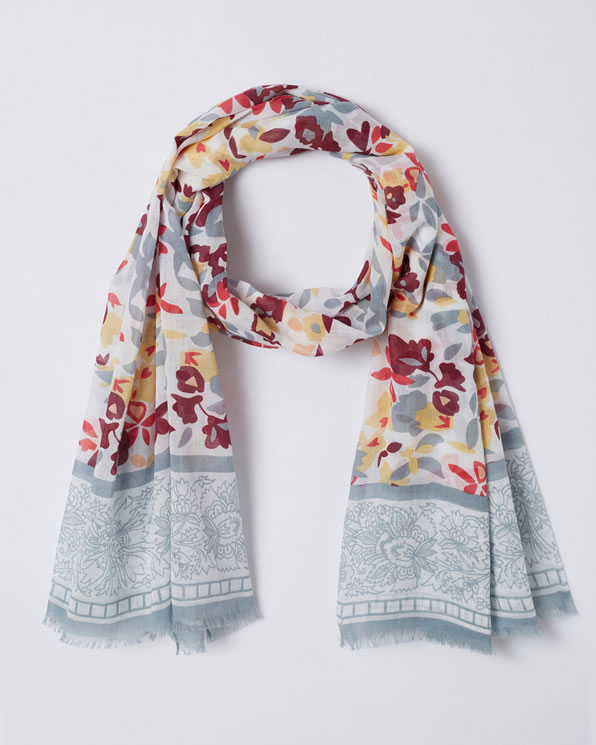 Foulard imprimé fleuri