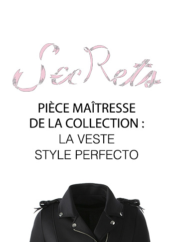 La pièce maîtresse de la collection : la veste style Perfecto
